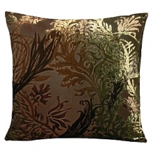 An intricate botanic print of vines lays gracefully on this decorative pillow. Fashioned from a fine silk, it makes a beautiful addition to any home. An intricate botanic print of vines lays gracefully on this decorative pillow. Fashioned from a fine silk, it makes a beautiful addition to any home.