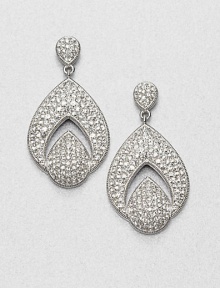 EXCLUSIVELY AT SAKS.COM Sparkling pavé crystals hand-set in an intriguing open, teardrop design. CrystalsRhodium-plated brassDrop, about 1.25Post backImported EXCLUSIVELY AT SAKS.COM Sparkling pavé crystals hand-set in an intriguing open, teardrop design. CrystalsRhodium-plated brassDrop, about 1.25Post backImported