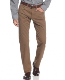 These straight-leg pants from BOSS Black are anything but regular. Dress up with a button-front shirt or down with your best tee and you got a lasting look. These straight-leg pants from BOSS Black are anything but regular. Dress up with a button-front shirt or down with your best tee and you got a lasting look.