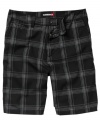 The perfect plaid addition to your summer-ready style are these shorts from Quiksilver with a cool print.