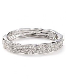 An easy shot of sparkle that makes every outfit a little more glamorous - this crystal-set row bangle from Lora Paolo goes everywhere (and looks great doing it.) An easy shot of sparkle that makes every outfit a little more glamorous - this crystal-set row bangle from Lora Paolo goes everywhere (and looks great doing it.)