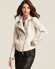An asymmetric zip lends modern appeal to this edgy-chic jacket from BOSS Black. Layer over your favorite springtime styles for tough luxe. An asymmetric zip lends modern appeal to this edgy-chic jacket from BOSS Black. Layer over your favorite springtime styles for tough luxe.