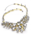 Brilliant shine and color, by Bar III. Bright yellow cords and sparkling acrylic stones create a captivating statement necklace. Crafted in rhodium-plated mixed metal. Approximate length: 19 inches + 3-1/2-inch extender. Approximate drop: 2-1/2 inches. Approximate width: 6 inches.