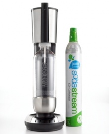 Satisfy your soda craving without ever leaving your kitchen and save plenty of cash in the process! With this sleek, modern home soda maker, you'll always have a fresh supply of great-tasting, fizzy soda in a variety of tasty flavors you'll love! Two-year warranty. Model 1017112011. Satisfy your soda craving without ever leaving your kitchen and save plenty of cash in the process! With this sleek, modern home soda maker, you'll always have a fresh supply of great-tasting, fizzy soda in a variety of tasty flavors you'll love! Two-year warranty. Model 1017112011.