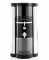 Break out of your morning slump with 17 grind settings, from espresso-fine to percolator-coarse, that make precision blends a breeze and deliver that flavor burst you crave in the AM. The insulated lid keeps wraps on the sound, boasting the lowest amount of noise in its class, so your kitchen can be an oasis of calm, and while you relax in the flavorful aromas, simply use the included spiral brush for a quick clean up-no ground left behind! 1-year limited warranty. Model 585.05.