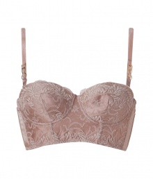 Bring luxe appeal to your everyday with this ultra-stylish bustier bra from It Brit designer Stella McCartney - Bustier style, balconette cups with underwire, adjustable straps, all-over floral design, d?colletage-enhancing - Perfect under any outfit or paired with matching panties for stylish lounging Bring luxe appeal to your everyday with this ultra-stylish bustier bra from It Brit designer Stella McCartney - Bustier style, balconette cups with underwire, adjustable straps, all-over floral design, d?colletage-enhancing - Perfect under any outfit or paired with matching panties for stylish lounging