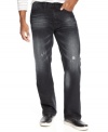 Look good while you're chilling out with these relaxed-fit jeans from Sean John.
