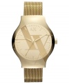 With durable mesh steel, this AX Armani Exchange timepiece is as strong as it is stylish.
