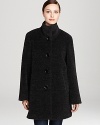 Luxe wool and Alpaca combine in this cozy coat from Cinzia Rocca Due--a winter must-have.