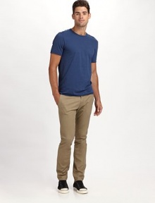 To layer or not to layer? It's a question with many answers thanks to a lightweight jersey knit that's at home in any season. CrewneckCottonMachine washImported To layer or not to layer? It's a question with many answers thanks to a lightweight jersey knit that's at home in any season. CrewneckCottonMachine washImported