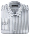 You can never go wrong with this sleek, sophisticated striped shirt from Geoffrey Beene.