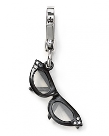 Charm them. Juicy Couture's silver-plated token is a chic way to wear your cat-eye shades at night. Charm them. Juicy Couture's silver-plated token is a chic way to wear your cat-eye shades at night.