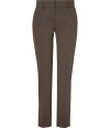 Versatile and trend-right, these cropped trousers from M Missoni will help elevate your work-ready style - Flat front, banded waist, belt loops, off-seam pockets, slim fit, cropped - Pair with a patterned blouse, a blazer, and heels