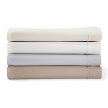 Classic combed cotton percale in a soothing spectrum of modern hues, these versatile Calvin Klein Home flat sheets boast a sleek corded hem detail. Classic combed cotton percale in a soothing spectrum of modern hues, these versatile Calvin Klein Home flat sheets boast a sleek corded hem detail.