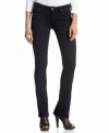 Accentuate your figure in Kut from the Kloth's ultra-flattering skinny jeans, featuring the slightest bootcut leg for a leg-lengthening look.
