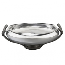 Crafted from stunning metal alloy, this lovely bowl is destined to become a go-to piece. Its pod-shaped vessel artfully frames whatever you put in it with its gently curling lip and a dose of glossy shine, and then tapers to a graceful pedestal base. Crafted from stunning metal alloy, this lovely bowl is destined to become a go-to piece. Its pod-shaped vessel artfully frames whatever you put in it with its gently curling lip and a dose of glossy shine, and then tapers to a graceful pedestal base.