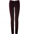 Add a high style kick to your favorite wardrobe basics with these luxe velvet skinny pants from Emilio Pucci - Five-pocket styling, ultra-slim fit, skinny leg - Style with a sheer blouse, a leather jacket, and platform heels