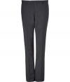 Sharpen up your tailored business look in Etros chic pinstriped wool pants - Flat front, belt loops, off-seam pockets, back welt pockets with buttons, creasing at legs - Modern slim fit - Style with a matching blazer, a printed button-down, and leather oxfords