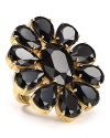 kate spade new york's dazzling floral cocktail ring ensures a statement finish.