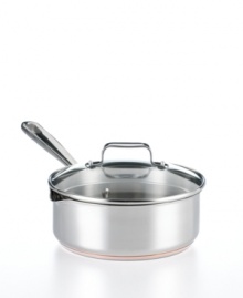 Stand by your pan. With triple-layer construction combining three superb cooking materials -- stainless steel, copper and aluminum -- and a just-right size that produces perfect grains, sauces and stir-fry, this Emerilware Sauté pan will become a loyal part of your kitchen arsenal. Lifetime warranty. Stand by your pan. With triple-layer construction combining three superb cooking materials -- stainless steel, copper and aluminum -- and a just-right size that produces perfect grains, sauces and stir-fry, this Emerilware Sauté pan will become a loyal part of your kitchen arsenal. Lifetime warranty.