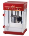 The charm of a night out at the theater in the comfort of your home. Designed just like the ones at the movies, this stainless steel popper features a lighted, transparent cabinet that makes Orville Redenbacher's flavor-rich and famous popcorn the main feature. The easy-to-use machine holds up to 24 cups of popped corn at once and dishes out up to 7 cups in mere minutes, plus innovative features guarantee tender, crisp and perfectly popped results. Model 05310.