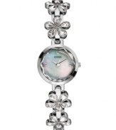 Antique-inspired florets create a beautiful look you'll love with this GUESS watch.