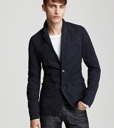 A classic blazer goes sporty with this must-have reincarnation from Burberry Brit.