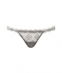 Whimsical yet sultry, this lace-laden thong from La Perla will turn up the heat - Elasticized waist with lace and solid weave detail, sheer floral lace overlay - Perfect under any outfit or pair with a matching bra for stylish lounging Whimsical yet sultry, this lace-laden thong from La Perla will turn up the heat - Elasticized waist with lace and solid weave detail, sheer floral lace overlay - Perfect under any outfit or pair with a matching bra for stylish lounging