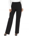 A pinstripe pattern and straight fit makes these pants by JM Collection a smart addition to any wardrobe. With a great price, you can afford to snag more than one pair!