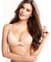 Totally smooth and effortless.Whimsy by Lunaire's Whimsy Cyprus contour front-close t-back bra gives you great lift and support that's seamless and nearly-invisible under your clothes. Style #26411