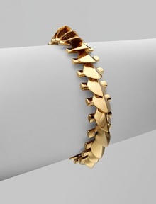 EXCLUSIVELY AT SAKS.COM This stunning, snake-inspired style features a unique, short petal fringe. 10k bright goldplated brassLength, about 7½Width, about ½Hook and eye closureImported EXCLUSIVELY AT SAKS.COM This stunning, snake-inspired style features a unique, short petal fringe. 10k bright goldplated brassLength, about 7½Width, about ½Hook and eye closureImported