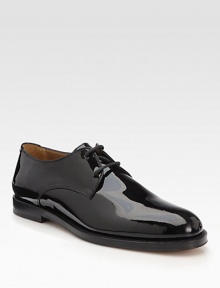 This polished patent leather style is dressed up and ready to go, finished with a supportive, comfortable leather sole.Patent leather upperLeather liningPadded insoleLeather soleMade in Italy This polished patent leather style is dressed up and ready to go, finished with a supportive, comfortable leather sole.Patent leather upperLeather liningPadded insoleLeather soleMade in Italy