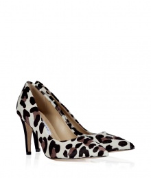 Stash away your flats and finish your look on an exotic note in Diane von Furstenbergs snow, black and grey leopard print haircalf pumps - Pointed toe, black mid-heel - Perfect for polishing business looks, cocktail dresses, and everyday favorite skinnies alike Stash away your flats and finish your look on an exotic note in Diane von Furstenbergs snow, black and grey leopard print haircalf pumps - Pointed toe, black mid-heel - Perfect for polishing business looks, cocktail dresses, and everyday favorite skinnies alike