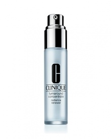 Clinique's Turnaround Concentrate Radiance Renewer instantly reveals a healthy radiance. Gently replaces dull, worn-out surface cells with livelier, more luminous ones. Skin breathes. Accepts moisture better. Then, it optimizes up-and-coming cells to help the best and brightest emerge. So day after day, skin seems to glow from within. Becomes smoother over time. Clinique's Turnaround Concentrate Radiance Renewer instantly reveals a healthy radiance. Gently replaces dull, worn-out surface cells with livelier, more luminous ones. Skin breathes. Accepts moisture better. Then, it optimizes up-and-coming cells to help the best and brightest emerge. So day after day, skin seems to glow from within. Becomes smoother over time.