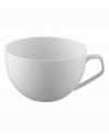 Simply smooth and modern in crisp white porcelain, the TAC 02 cup offers a timeless balance of form and function. With a unique geometric handle.