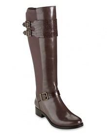 Strap-happy Cole Haan boots combine stately sophistication with stylish moto influences. Buckle up and take a ride. Strap-happy Cole Haan boots combine stately sophistication with stylish moto influences. Buckle up and take a ride.