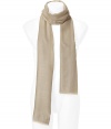 Luxurious scarf in beige cashmere - Wonderfully soft, high quality - With fine fringe - Beautifully long and moderately broad - Elegant AND warm - The perfect accessory needed to complete all looks from suits to casual outfits