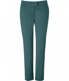 Better than your average casual basic, these ultra-chic cropped chinos will update your workweek favorites - Wide waistband, belt loops, off-seam pockets, back welt pockets, straight leg with creasing, cropped - Wear with a cashmere sweater or silk blouse and classic pumps Better than your average casual basic, these ultra-chic cropped chinos will update your workweek favorites - Wide waistband, belt loops, off-seam pockets, back welt pockets, straight leg with creasing, cropped - Wear with a cashmere sweater or silk blouse and classic pumps