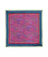 Inject dapper style to your dressed up look with this paisley printed pocket square from Etro thats fit for a modern dandy - Elegant paisley printed silk pocket square - Wear with a slim suit and dress shoes