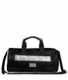 Chic black hi-fi duffle bag from Marc by Marc Jacobs - This modern take on the classic duffle is ultra-chic and versatile - Sporty nylon bag with leather details - A great addition to any outfit