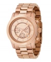 A rosy, modernized take on the classic gold watch, by Michael Kors.