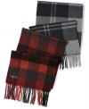 Checks please! Cashmere mufflers from Club Room in the kind of classic plaids that look great with anything from jeans jackets to top coats.