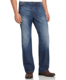 Straight up favorites. These relaxed-fitting straight-leg jeans from Lucky Brand Jeans are your go-to's for everyday style. Straight up favorites. These relaxed-fitting straight-leg jeans from Lucky Brand Jeans are your go-to's for everyday style.
