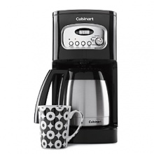 This clever coffee maker is so fully automatic that it only needs you to choose when and how much. With 24-hour programmability and a double-walled insulated thermal carafe, it brews coffee fast and keeps it at the perfect temperature for hours. The Brew Pause feature lets you enjoy a cup of coffee before brewing has finished-just grab the ergonomic handle and pour using the dripless spout. Model# DCC-1150BK. Manufacturer's limited 3-year warranty. This clever coffee maker is so fully automatic that it only needs you to choose when and how much. With 24-hour programmability and a double-walled insulated thermal carafe, it brews coffee fast and keeps it at the perfect temperature for hours. The Brew Pause feature lets you enjoy a cup of coffee before brewing has finished-just grab the ergonomic handle and pour using the dripless spout. Model# DCC-1150BK. Manufacturer's limited 3-year warranty.