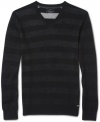 Your layered look needs this tonal horizontal v-neck sweater by Guess Jeans.