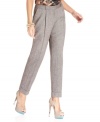 Create a chic ensemble with Jones New York's cuffed trousers, rendered from cozy tweed.