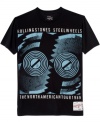 Go for spin in some vintage rock style with this Steel Wheels Rolling Stones t-shirt.