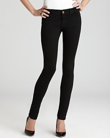 Jet black Current/Elliott denim leggings are slim and sleek for a streamlined look you can rock uptown or downtown, day or night. Dress them with shimmer or edgy accents, but always add attitude. Jet black Current/Elliott denim leggings are slim and sleek for a streamlined look you can rock uptown or downtown, day or night. Dress them with shimmer or edgy accents, but always add attitude.