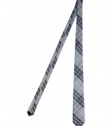 Finish sharply tailored looks on an iconic note with Burberry Londons characteristic check tie - Allover check - Team with crisp white shirts and modern-cut suits