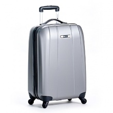 Carry-on trolley for those on the go. Recessed, One-Button locking handle system with Industrial Aluminum Tubes and molded ergonomic comfort grip handle. Packing compartment in the lid comes with buttoned mesh divider to provide extra space for organizing. Carry-on trolley for those on the go. Recessed, One-Button locking handle system with Industrial Aluminum Tubes and molded ergonomic comfort grip handle. Packing compartment in the lid comes with buttoned mesh divider to provide extra space for organizing.